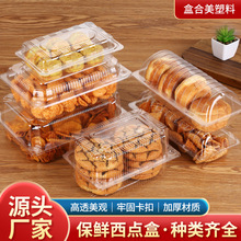桃酥点心透明塑料打包盒 饼干面包蛋糕分装盒PET一次性塑料西点盒