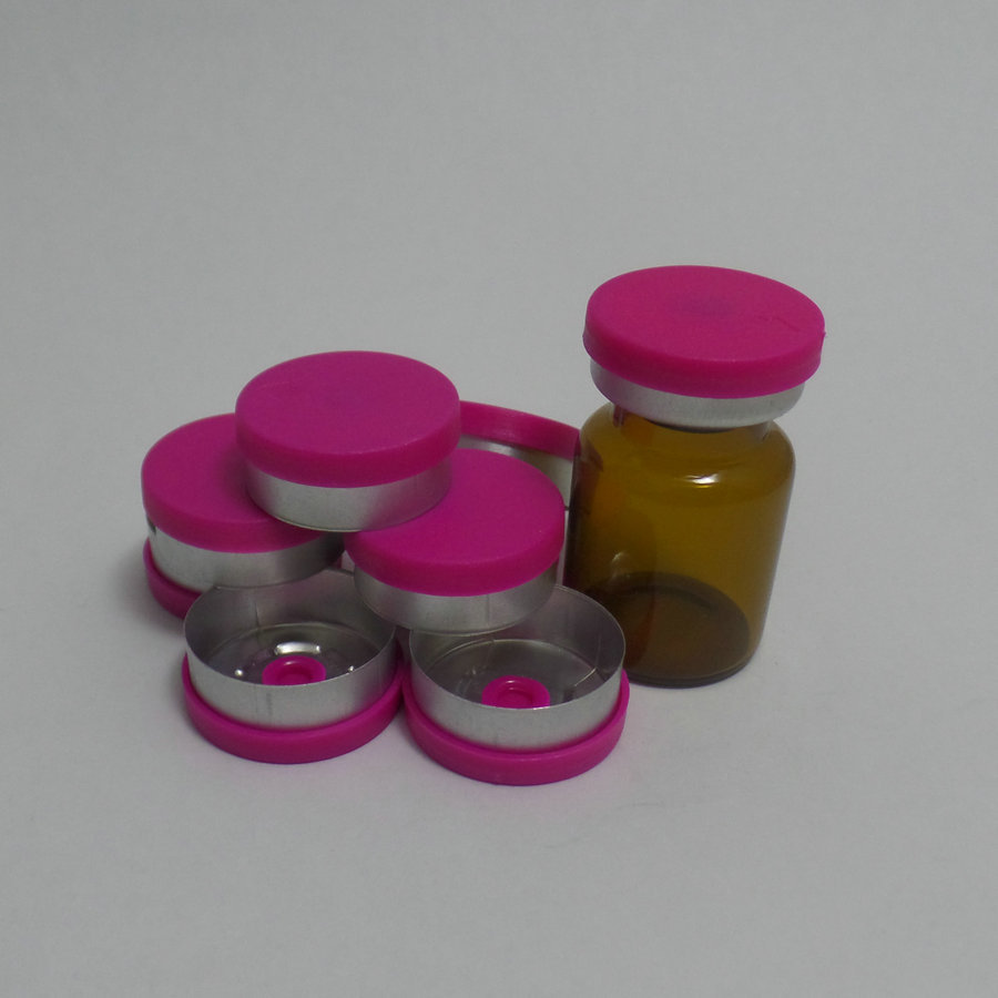 05成交3000个现货供应西林瓶瓶盖 20#白 金边定位铝塑组合盖 全撕开盖