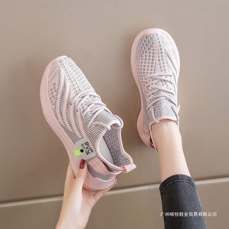 椰子鞋女2025新款夏季网面透气休闲跑步鞋子34码莆田运动女鞋