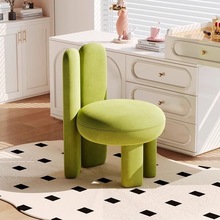 奶油风设计师餐椅现代简约网红化妆椅卧室家用轻奢靠背椅子梳妆凳