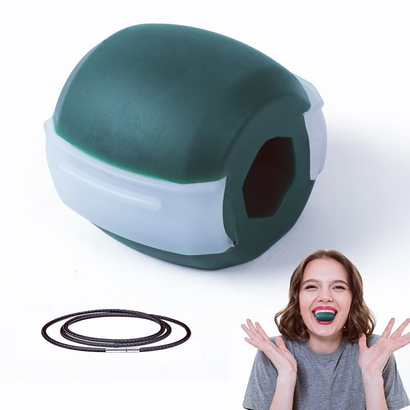 下颚训练器面部肌肉咀嚼器脸部颈部硅胶下颚训练器健美球厂家批发