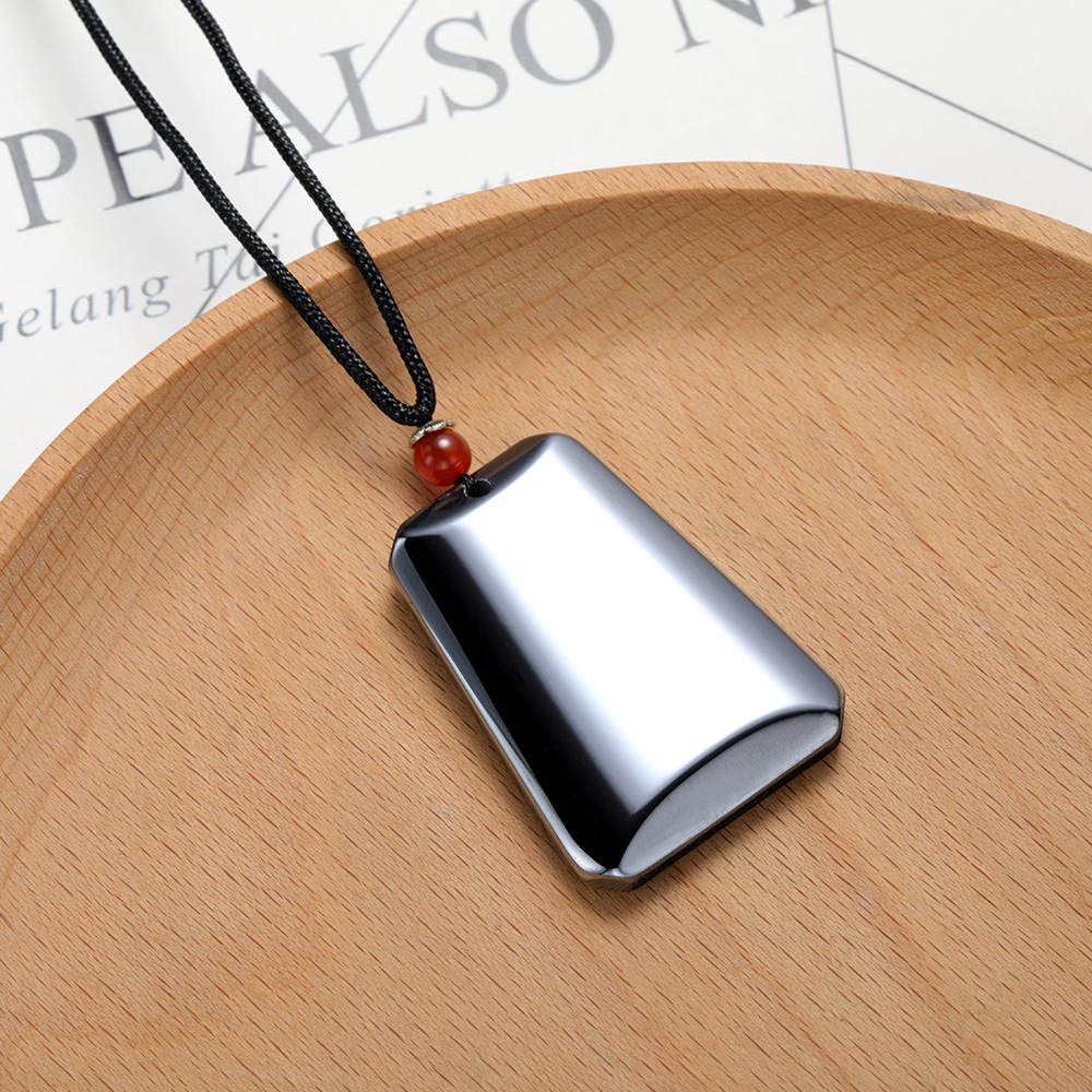 太赫兹随行吊坠 天然能量石 瞬间融冰简约吊牌 太赫兹饰品批发