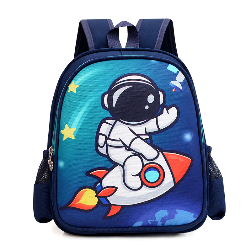 Spaceman Children's Schoolbag Trendy Burden Reduction Primary School Student Backpack Unicorn Junior Grade Student Backpack Wholesale