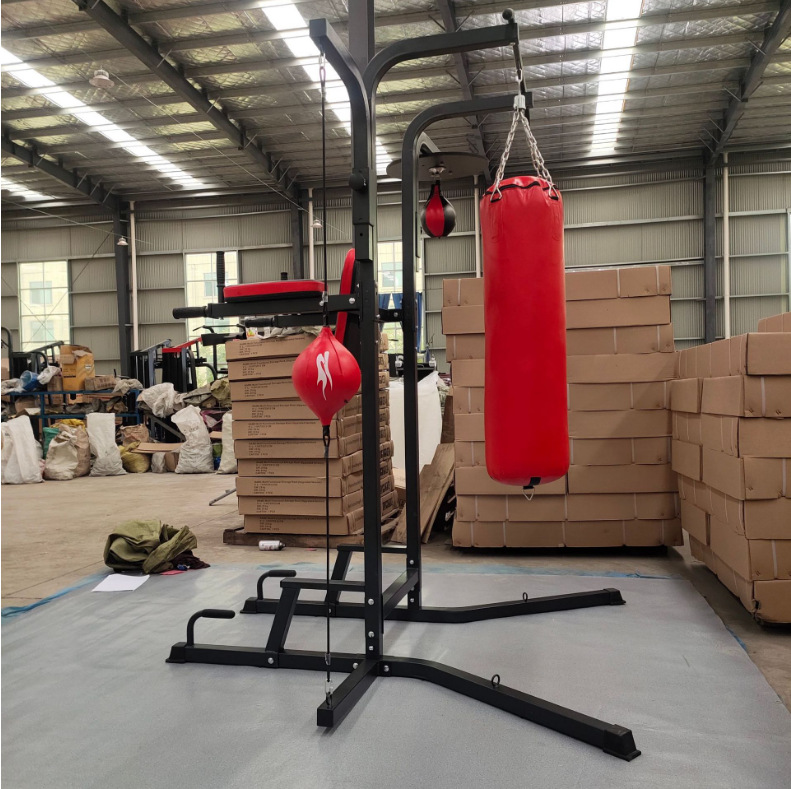 拳击搏击沙袋架悬挂式速度球架家用立式室内散打沙包吊架支架挂架
