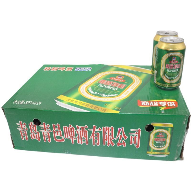 山东青岛特制啤酒320*24罐啤酒啤酒批发整箱啤酒罐装24瓶-阿里巴巴
