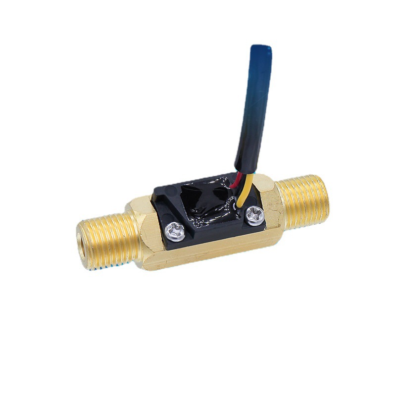 2分铜款外牙接口 霍尔流量阀 自助洗车机水流传感器 恒温机流量计