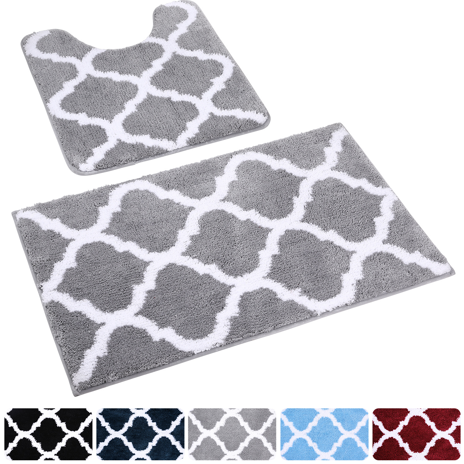 Bathroom Non-Slip Mat Bathroom Entrance Absorbent Floor Mat Domestic Toilet Door Mat Moroccan Ins Carpet