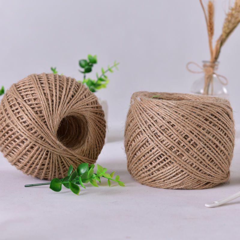 Rope Hemp Rope Binding Rope 1-14mm Hemp Decoration Wear-Resistant DIY Weave Vintage Tag Photo Wall