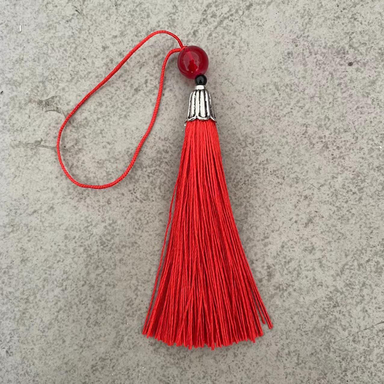 现货金属流苏佛手花红珠子中国结汉服挂件古装汉服香包流苏穗子