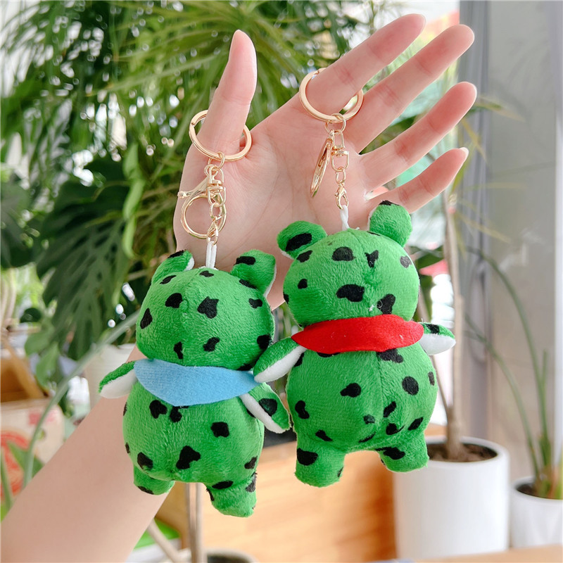 Tiktok Popular Cute Frog Pendant Plush Toy Doll Cartoon Bag Pendant Keychain Doll