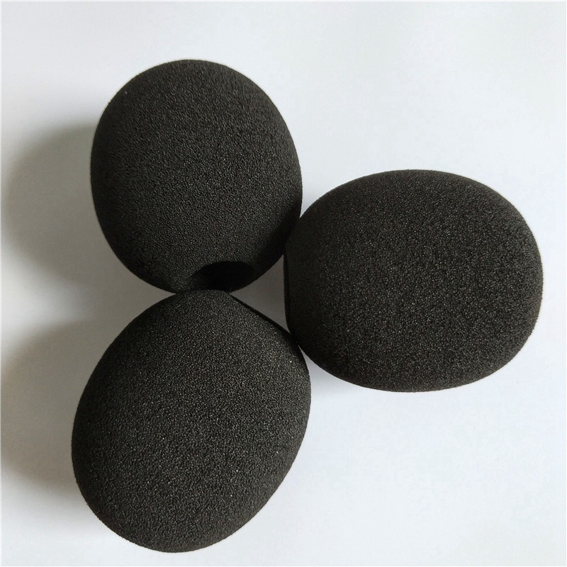 黑色吸音海绵球高密度吸音隔音海绵球弹力球海绵球透气透音海绵球