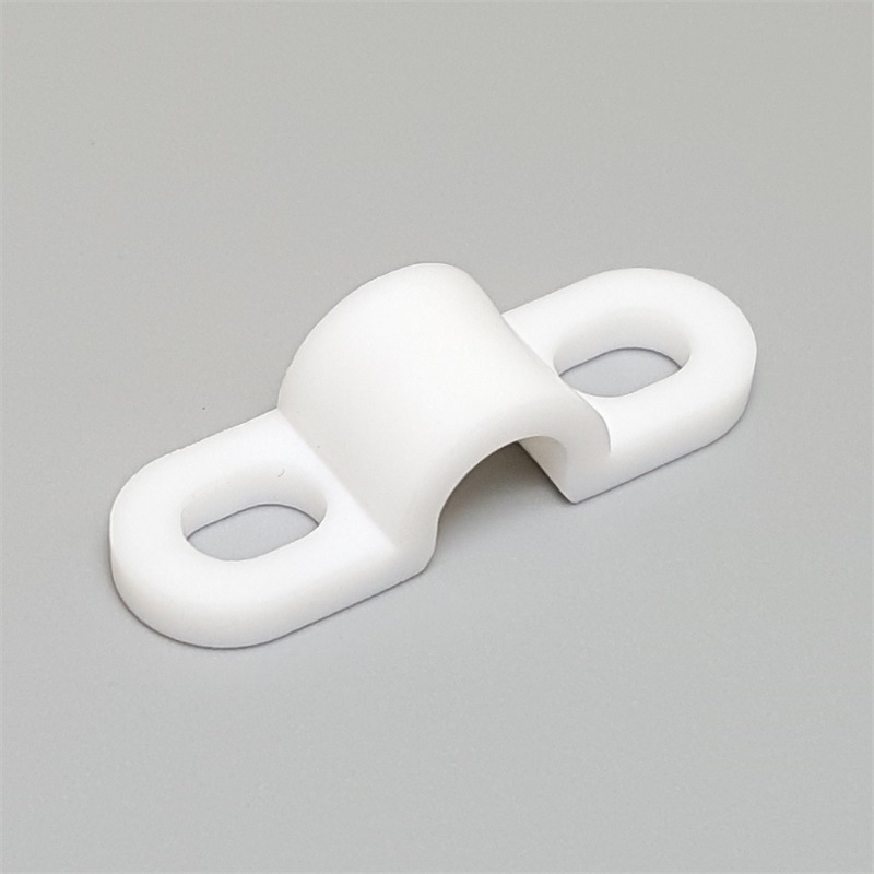 18mm孔距弧形压线板直条塑料压线卡弧面7mm桥形上下组合双压线扣