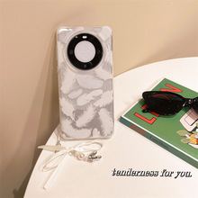 羽纱山茶花高级小众适用华为Mate60Pro手机壳Mate60高级感保护套