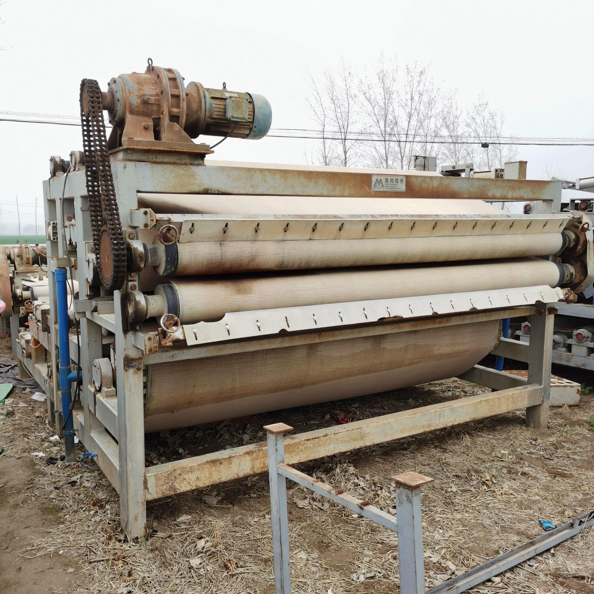 二手带式压滤机 污泥自动化压滤设备 洗沙泥浆污脱水处理设备