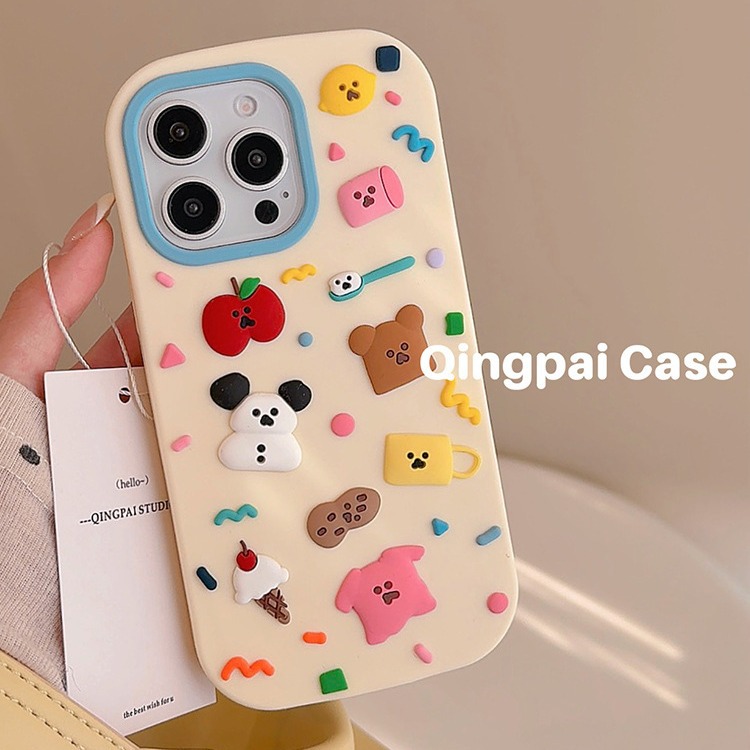 少女心软萌小卡通适用苹果15promax手机壳iphone13新款14pro女12
