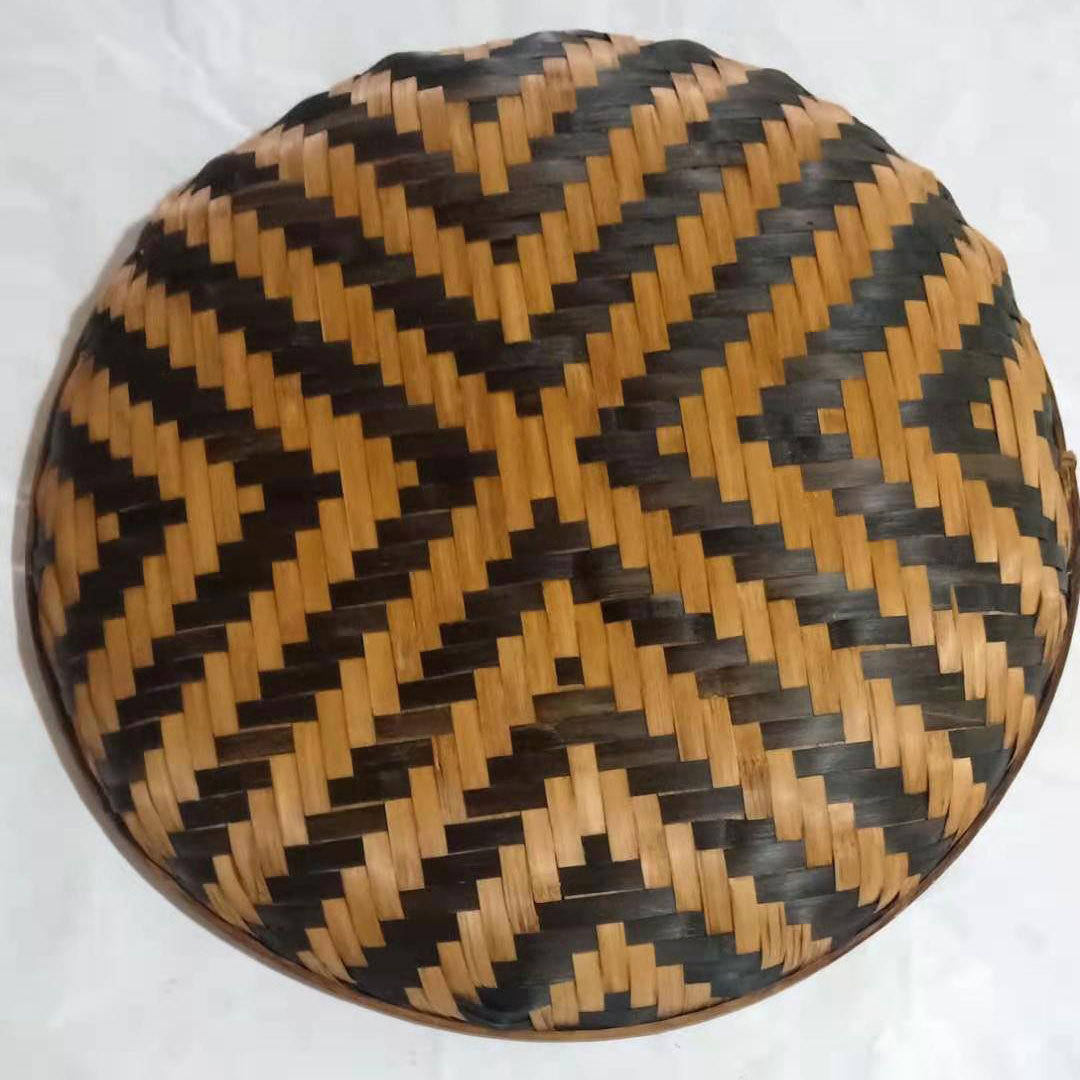 农村家用竹筛子diy编织收纳篮无孔竹制品簸箕筛子