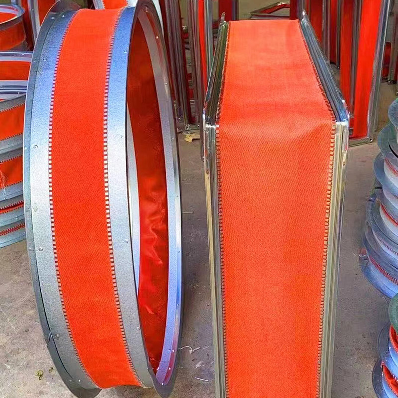 风机帆布软连接 暖通空调风机软接头 消防排烟减震硅钛防火软接