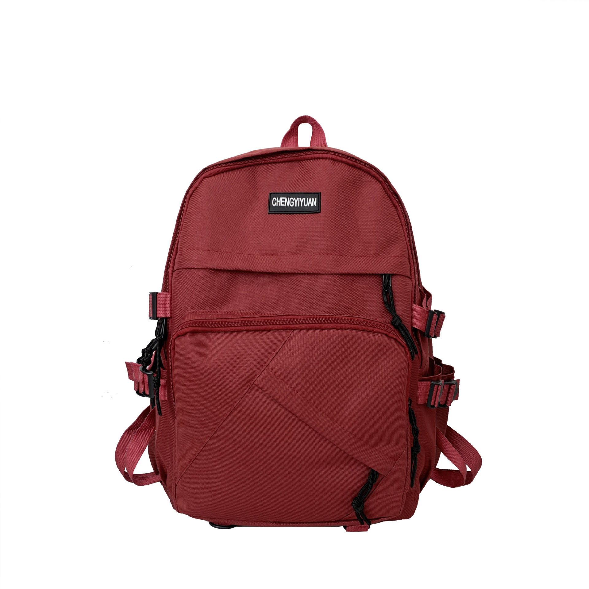 Wholesale 2022 Fashion New Canvas Solid Color Backpack Multi-Purpose College Style Student Backpack Large Capacity Harajuku