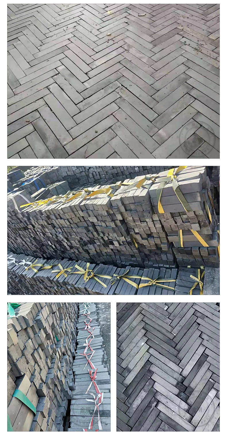 金明仿古铺地青砖条 园林铺地青条砖 中式庭院广场透水八五半砖