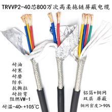 TRVVP高柔性拖链屏蔽电缆2 3 4芯0.3 0.5 0.75 1.5平方雕刻机电缆