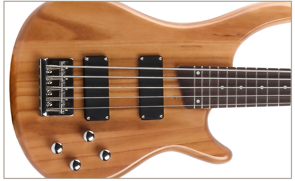 工厂直销 24品 亮光五弦电贝斯 初级杨木5弦电贝斯 可贴牌定制