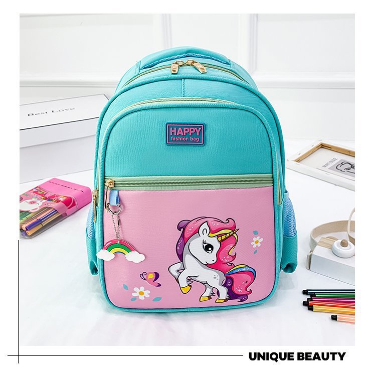 Large Capacity Burden Reduction Spine Protection School Bag Kindergarten Intermediate and Advanced Kindergarten Classes Schoolbag Oxford Cloth Tide New Cartoon Children's Bags