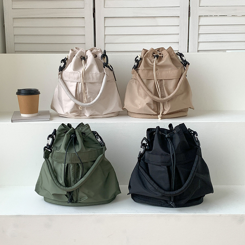 Women's Shoulder Bag Versatile Large Capacity 2023 Spring New Nylon Handbag Niche High-Grade Underarm Messenger Bag