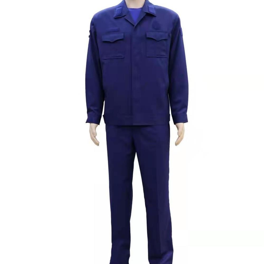 新款消防备勤服帽夹克套装蓝色夏季短袖工装冬季加厚制服春秋套装