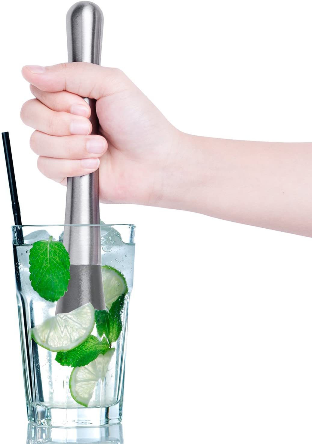 调酒柠檬调酒棒碎冰锤 鸡尾酒压碎棍棒 酒吧酒具 不锈钢捣冰棒