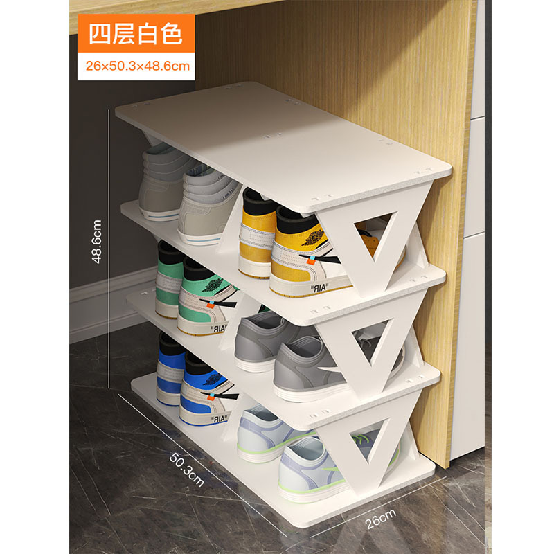 Simple Household Shoe Rack Multi-Layer Space-Saving Dustproof Balcony Flower Rack Wholesale Hallway Narrow Shoe Cabinet Storage Rack