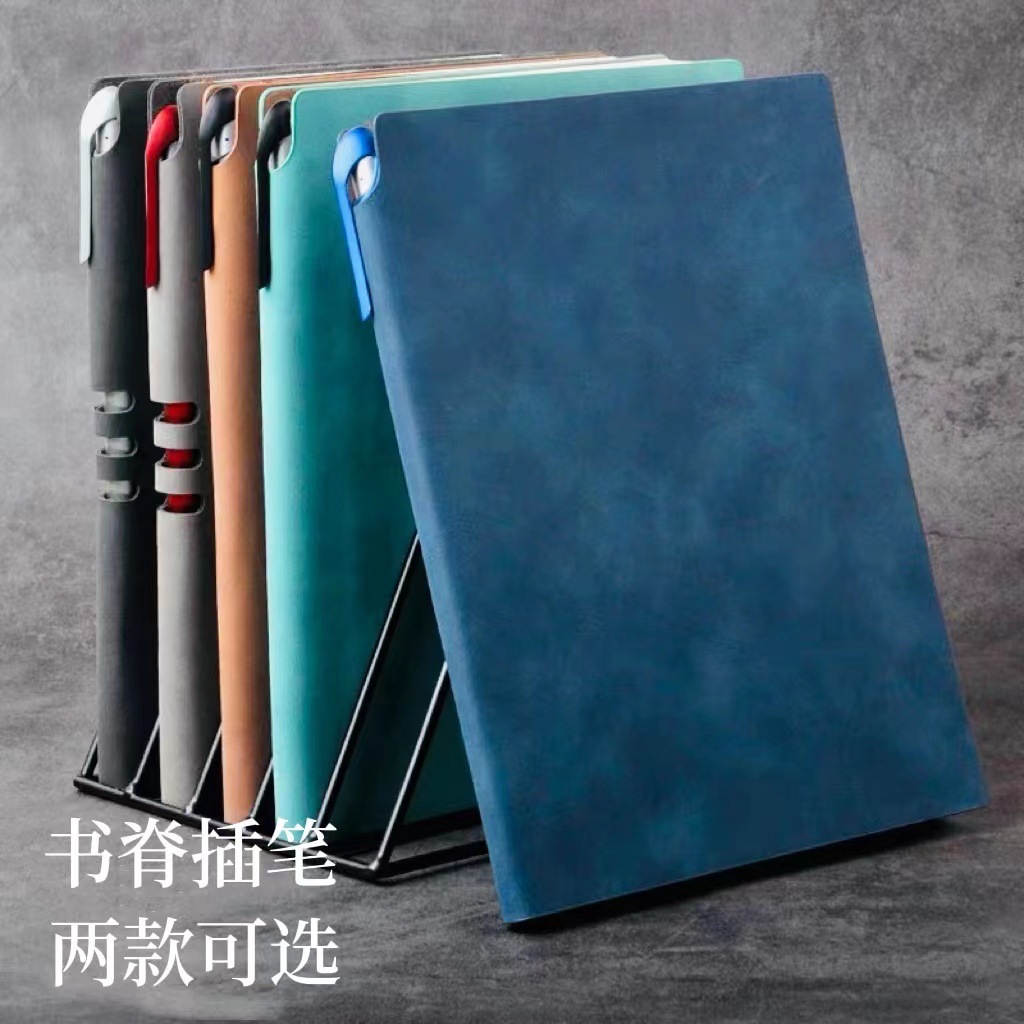 A5 Business Simplicity Pu Magnetic Snap Notebook B5 Yangba Soft Copy Journal Book Set Logo Notebook Wholesale