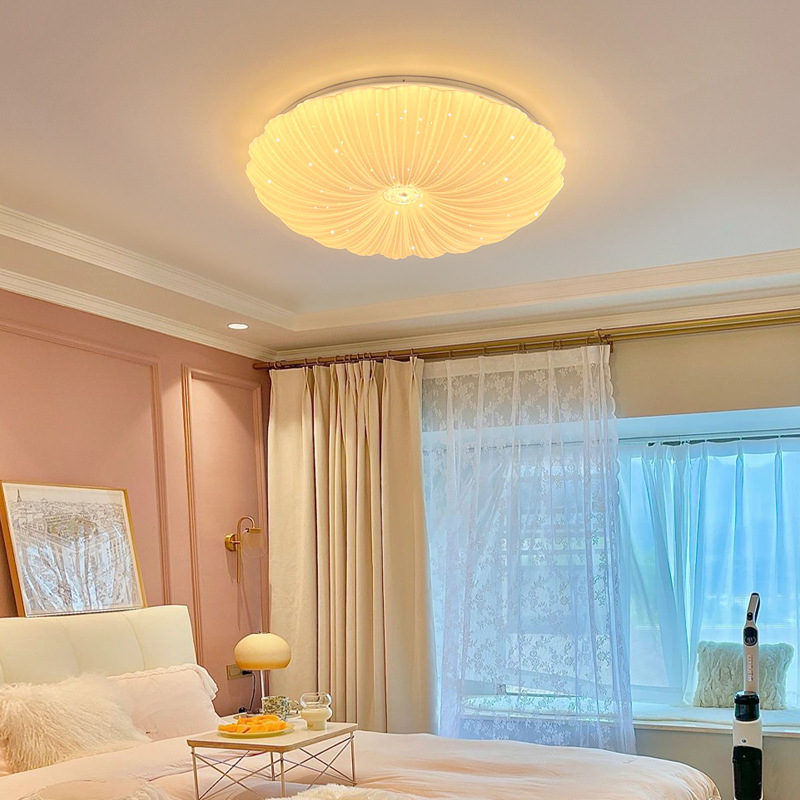 Shell Ceiling Light Simple Modern Creative Art Design Sense Led Room Light Fashion New round Bedroom Light