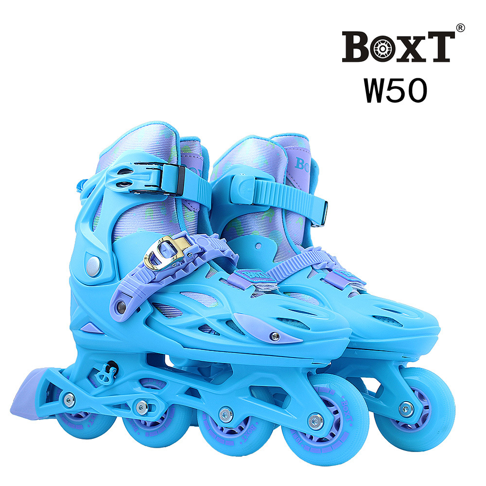 波斯特boxt轮滑鞋w50俱乐部培训班专业男女儿童旱冰鞋w68可调锁轮