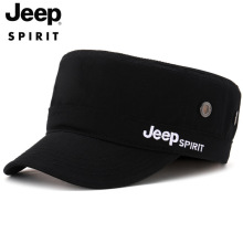 JEEP SPIRIT新款男士平顶帽鸭舌帽可调节遮阳透气男款户外休闲帽