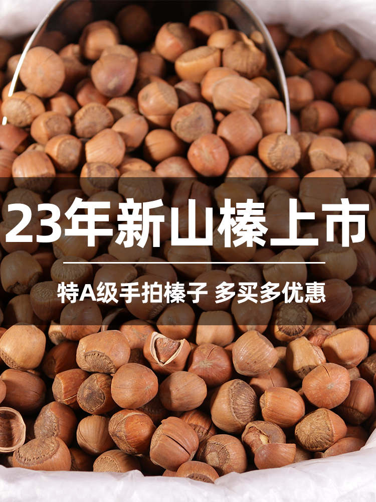 榛子东北特产新鲜野生辽宁铁岭大粒坚果生臻子炒熟开原大榛果干果