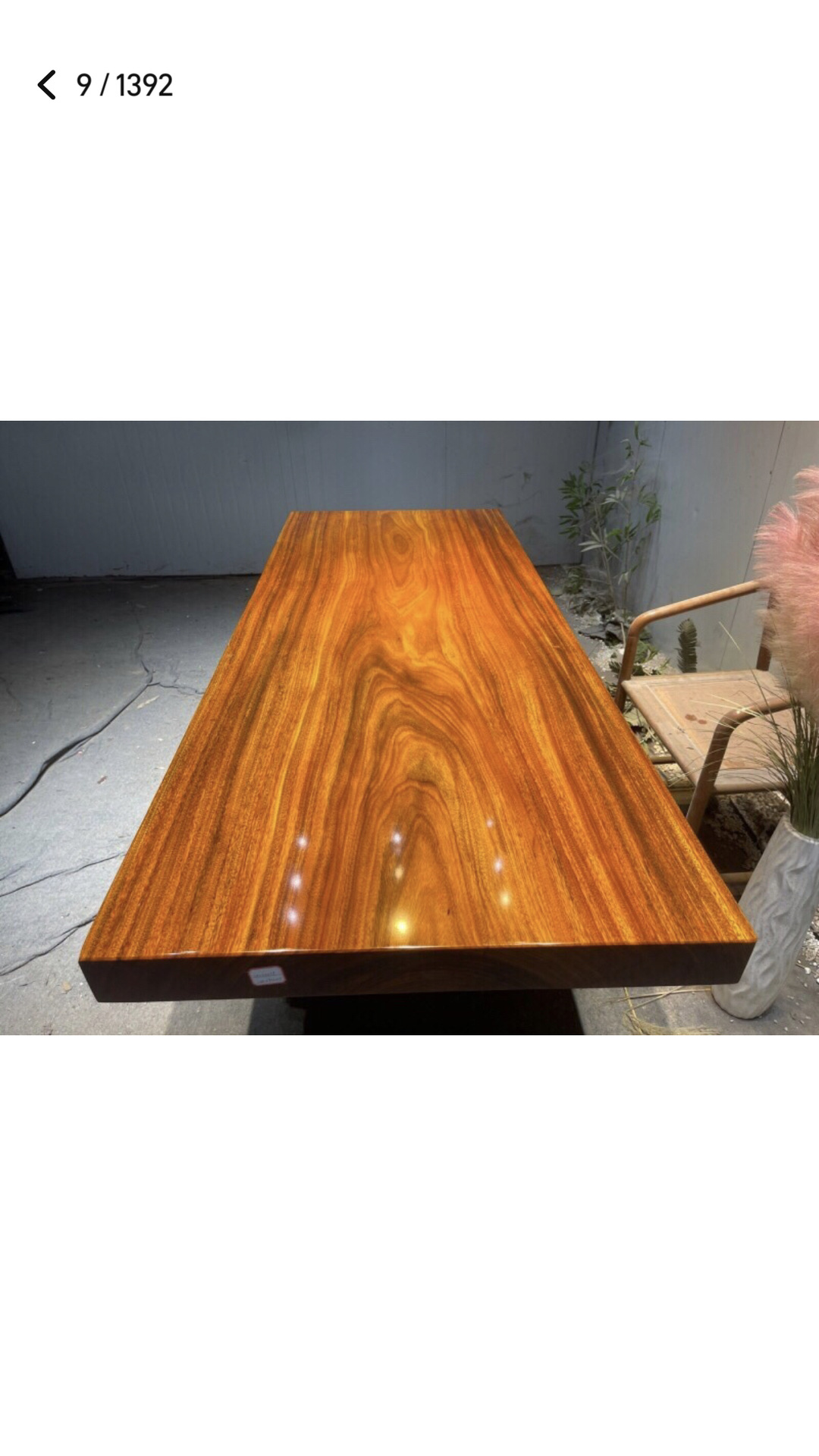 奥坎实木大板茶桌老板办公桌原木整块绿心檀红木茶台整木书桌餐桌