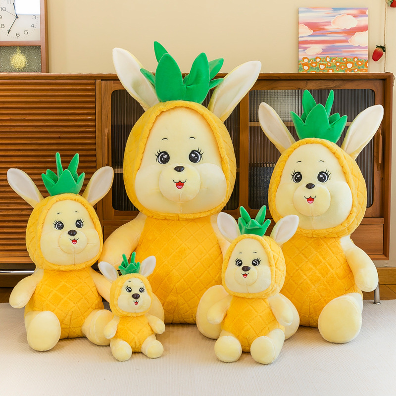 New Cute Pineapple Rabbit Plush Toy Doll Bunny Doll Pillow Valentine's Day Get Girls Birthday Gifts