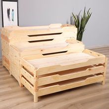 幼儿园实木床儿童木板床加厚折叠午睡床单人小孩子专用床批发