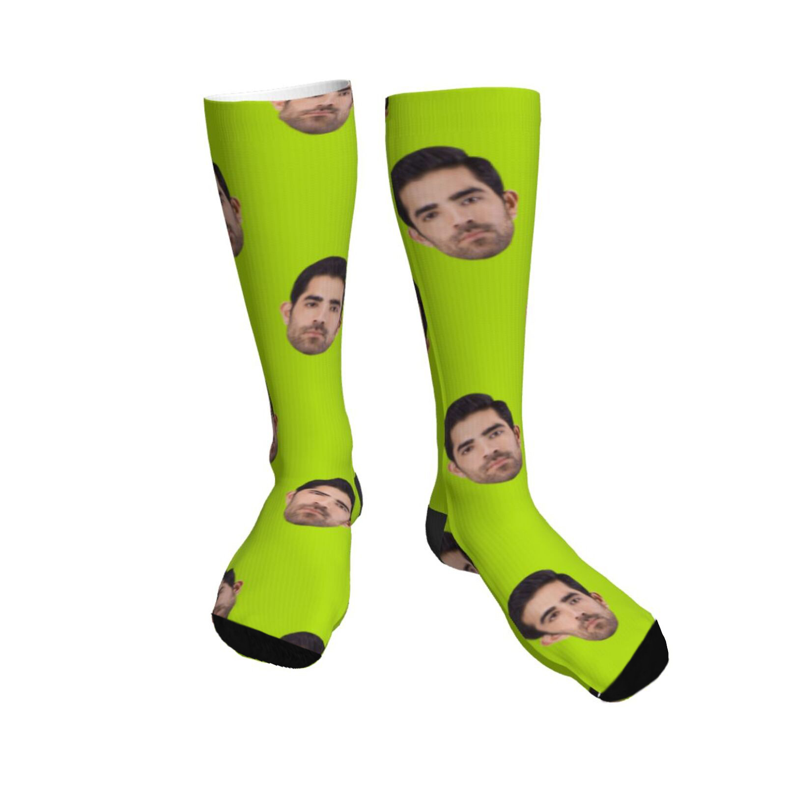 custom 跨境热卖袜子人物头像3d数码印花袜子中筒热长袜欧美潮流