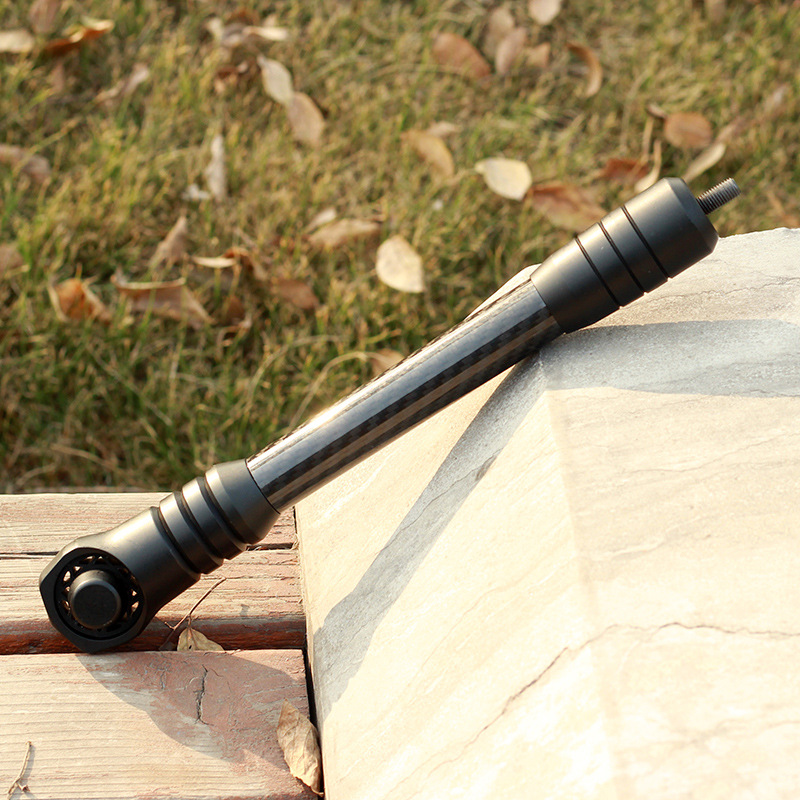 厂家直供8寸减震器复合反曲弓箭避震器 户外竞技射箭平衡杆稳定器