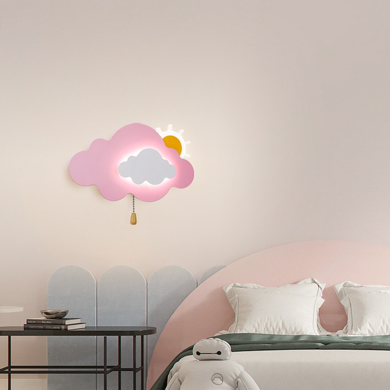 Dayuan Garden Wall Lamp Cloud Children Bedroom Light Simple Style Minimalist Bedside Lamp Living Room 9575 Picture 800*800