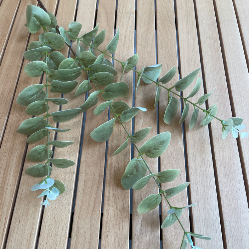 Amazon Sources Simulation 3d Printing 3 Fork Eucalyptus Leaves Living Room Home Decoration Simulation Eucalyptus Eucalyptus