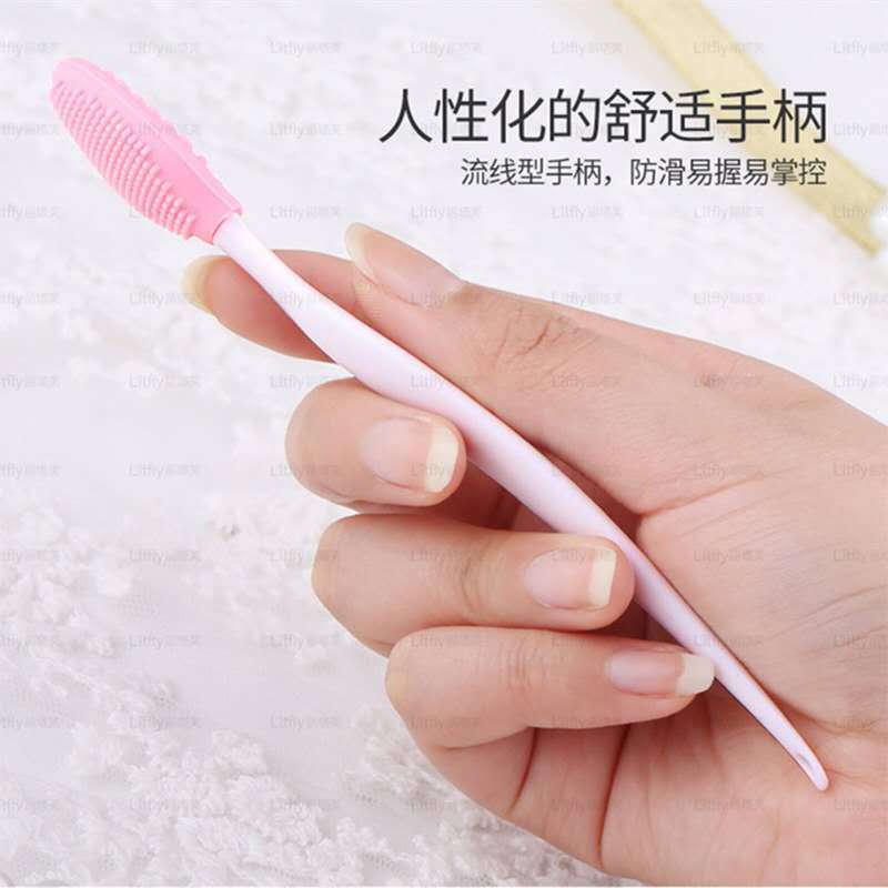 Makeup Brush Silicone Nose Head Brush Double-Sided Nose-Washing Brush Multifunctional Medicated Acne Pads Facial Silicone Cleaner Nose Head Brush