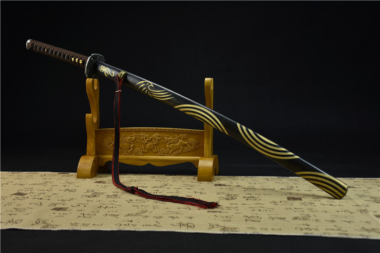 龙泉市刀剑一体手工锻打宝剑花纹钢烧刃清刀影视绣春刀收藏未开刃