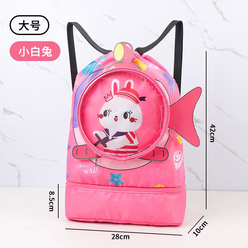 Swim Bag Children's Dry Wet Separation Waterproof Buggy Bag Boys and Girls Sports Stylish and Portable Cute Cartoon Backpack