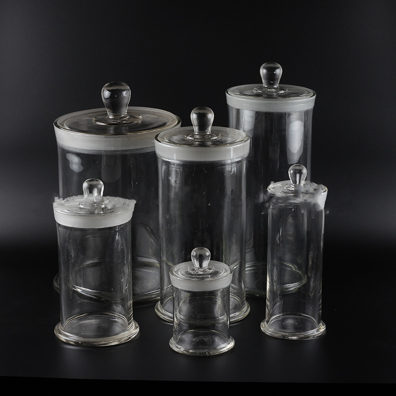 现货玻璃标本瓶90*180展示瓶广口磨砂实验室标本缸透明样品试剂瓶