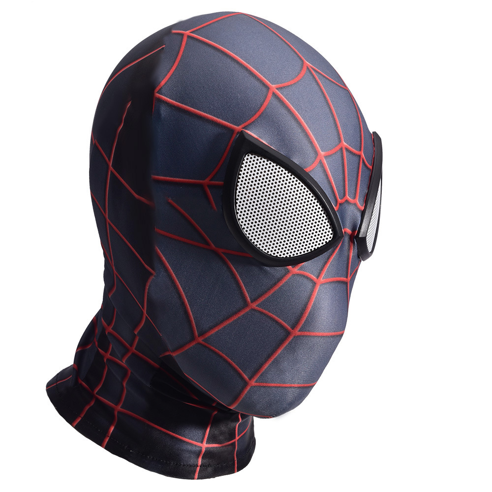 莱卡3d数码印花万圣节骷髅cosplay成人儿童紧身衣服装头套面具