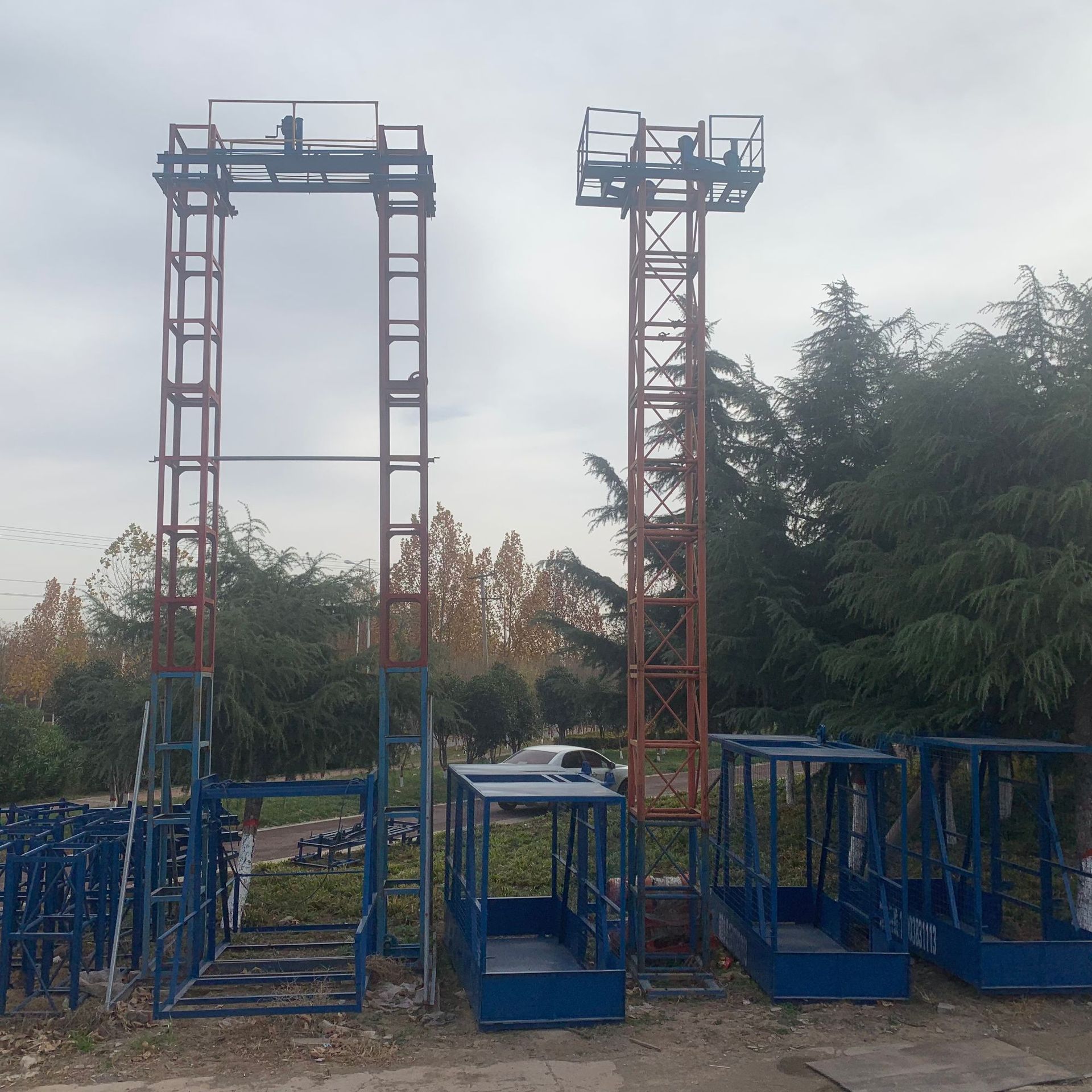 定制井字架电动货梯 物料提升机 施工升降机 龙门架提升机 门子架