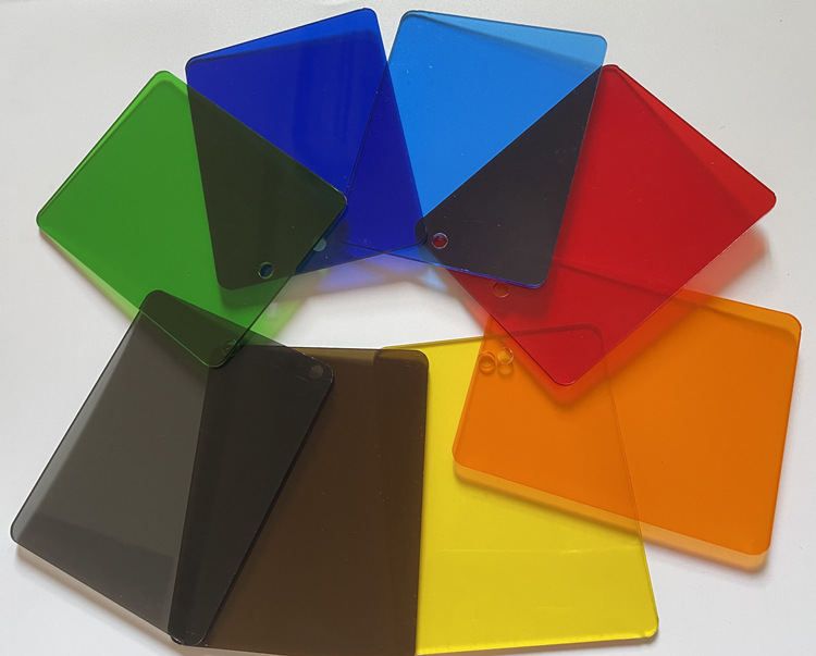 彩色亚克力板有机玻璃板半透明彩色板红黄蓝绿橙紫黑色苹果绿