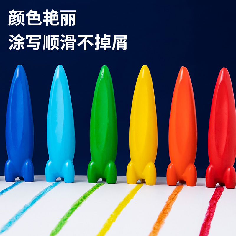 Non-Dirty Hands Plastic Crayons Washable Non-Toxic Kindergarten Shape Crayon 36 Color 24 Color Children Graffiti Pen